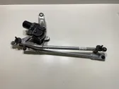 Front wiper linkage and motor