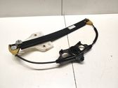 Rear door window regulator with motor
