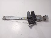 Rear door window regulator with motor