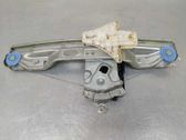 Rear window lifting mechanism without motor