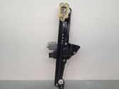 Rear door window regulator with motor