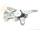 Rear door window regulator with motor
