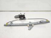 Rear door window regulator with motor