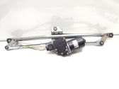 Front wiper linkage and motor