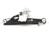 Rear door window regulator with motor