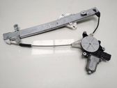 Rear door window regulator with motor