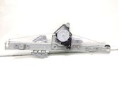 Rear door window regulator with motor