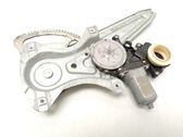 Rear door window regulator with motor