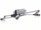 Front wiper linkage and motor