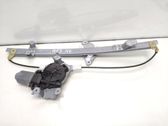 Rear door window regulator with motor