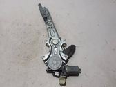 Rear door window regulator with motor