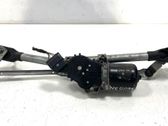 Front wiper linkage and motor