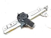 Rear door window regulator with motor