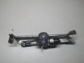 Front wiper linkage and motor