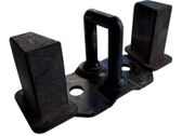 Loading door lock loop/hook striker