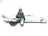 Rear door window regulator with motor