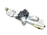 Rear door window regulator with motor