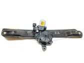 Rear door window regulator with motor