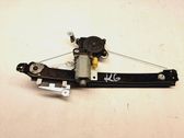 Rear door window regulator with motor