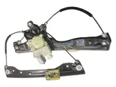 Rear door window regulator with motor