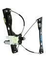 Rear door window regulator with motor