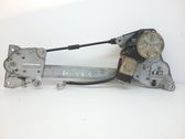 Rear door window regulator with motor