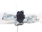Rear door window regulator with motor