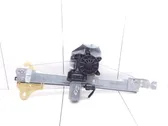 Rear door window regulator with motor