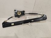 Rear door window regulator with motor