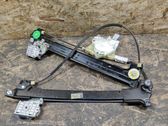 Rear door window regulator with motor