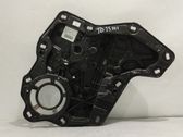 Rear window lifting mechanism without motor