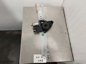 Rear door window regulator with motor