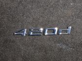 Manufacturers badge/model letters