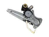 Rear door window regulator with motor