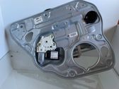 Rear door window regulator with motor