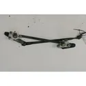 Front wiper linkage and motor