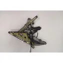 Rear door window regulator with motor