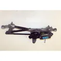 Front wiper linkage and motor