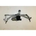 Front wiper linkage and motor