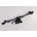 Front wiper linkage and motor