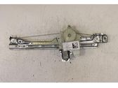 Rear door window regulator with motor