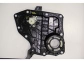 Rear door window regulator with motor