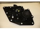 Rear door window regulator with motor