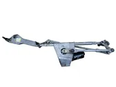 Front wiper linkage and motor