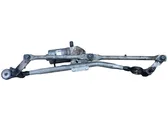 Front wiper linkage and motor