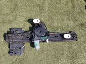 Rear door window regulator with motor