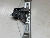 Rear door window regulator with motor