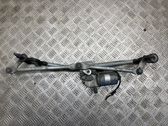 Front wiper linkage and motor