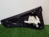 Rear door window regulator with motor