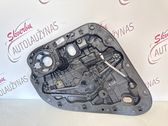 Rear window lifting mechanism without motor